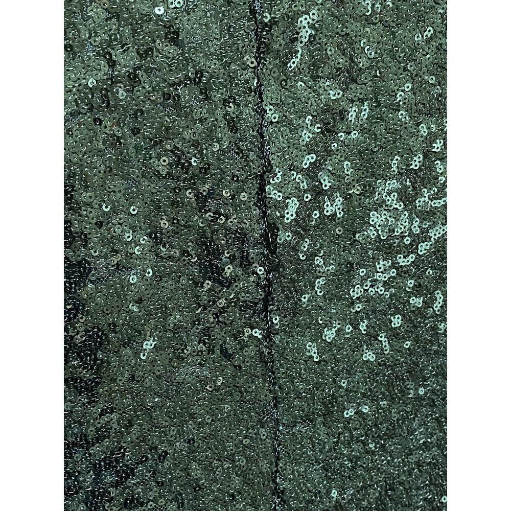 Y2k Mind Code Emerald Green Sequin Mini Dress Siz… - image 5